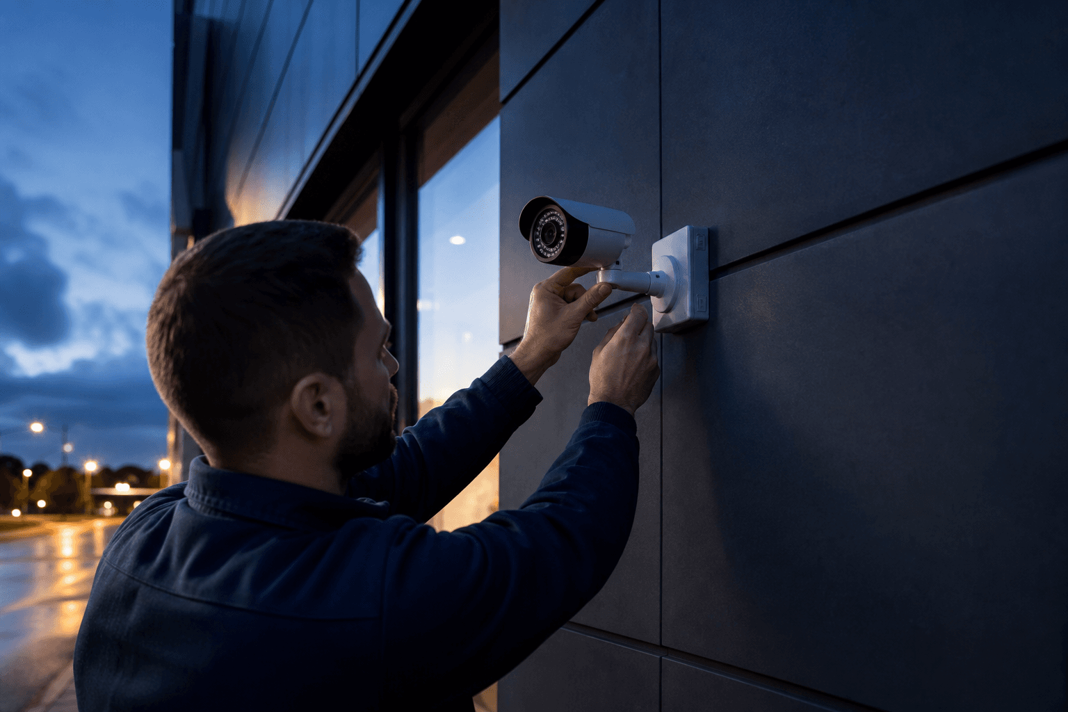 Indoor and outdoor CCTV cameras for a Montreal security camera installation
